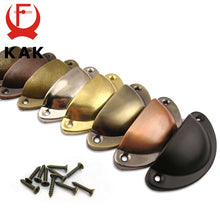 Load image into Gallery viewer, KAK 2PCS Retro Metal Kitchen Drawer Cabinet Door Handle And Furniture Knobs Handware Cupboard Antique Brass Shell Pull Handles