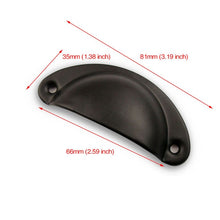 Load image into Gallery viewer, KAK 2PCS Retro Metal Kitchen Drawer Cabinet Door Handle And Furniture Knobs Handware Cupboard Antique Brass Shell Pull Handles
