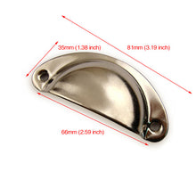Load image into Gallery viewer, KAK 2PCS Retro Metal Kitchen Drawer Cabinet Door Handle And Furniture Knobs Handware Cupboard Antique Brass Shell Pull Handles